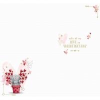 Love Grows Stronger Me to You Bear Valentine's Day Card Extra Image 1 Preview